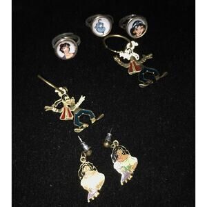 Disney Jewelry Rings Earrings Pair’s Preowned